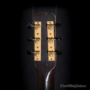 Vintage 1930s First National Allied Arts Vintage Acoustic Flattop Guitar with Vintage Waverly Tuners