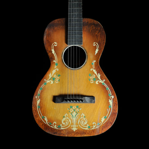 1930s Regal / Stromberg-Voisinet Ornate Stencil Parlor Guitar