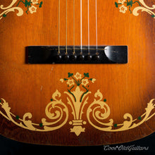 Vintage 1930s Regal Acoustic Guitar Vintage Art Deco Stencil Design
