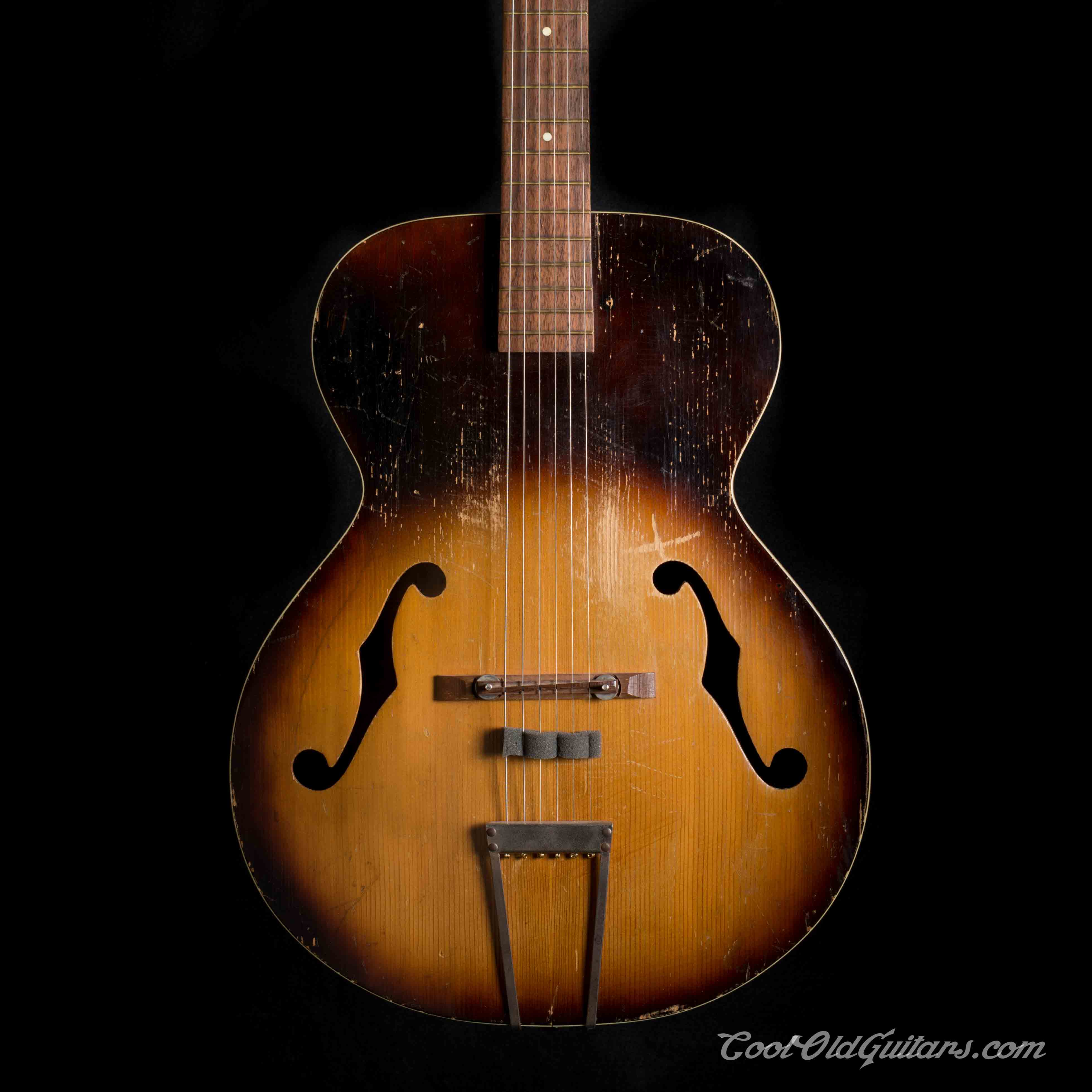 美品シルバートーンSilvertone arched top guitar