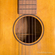 Vintage 1890s-1910s American Parlor Guitar with Tailpiece - Adirondack Spruce Top - Figured Mahogany
