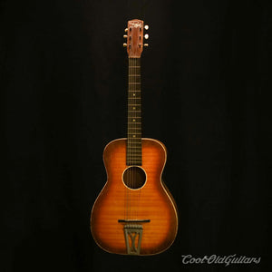 Vintage 1950s-60s Regal Sunburst Parlor Acoustic Guitar