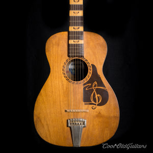 Vintage 1940s or 50s Supertone The Prep Acoustic Guitar